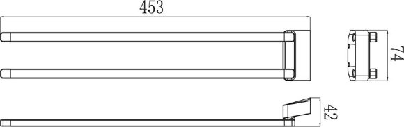 Полотенцедержатель поворотный 42 см TD 340.00