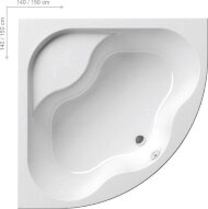 Акриловая угловая ванна Ravak Gentiana 140x140