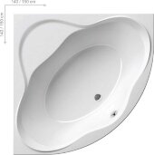 Акриловая угловая ванна Ravak NewDay 140x140 Акриловая угловая ванна Ravak NewDay 140x140