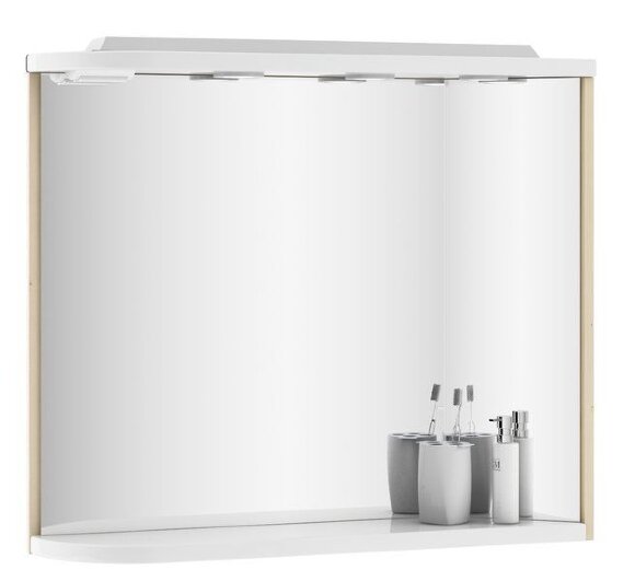 Зеркало Ravak Rosa с полкой M 780 L белый/белый