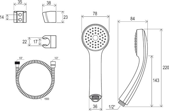 Душевой гарнитур 901.00