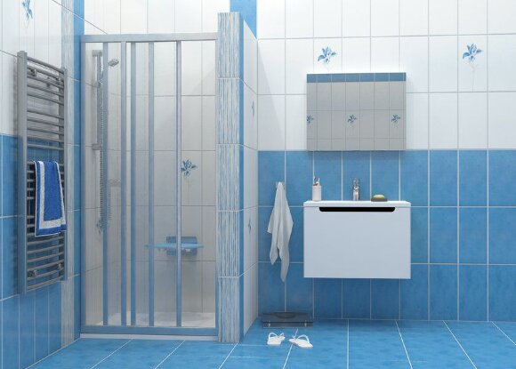 Душевая дверь раздвижная Ravak Supernova ASDP3-120 белый+перл