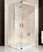 Душевой уголок прямоугольный раздвижной Ravak Blix BLRV2К-90 блестящий+графит Душевой уголок прямоугольный раздвижной Ravak Blix BLRV2К-90 блестящий+графит