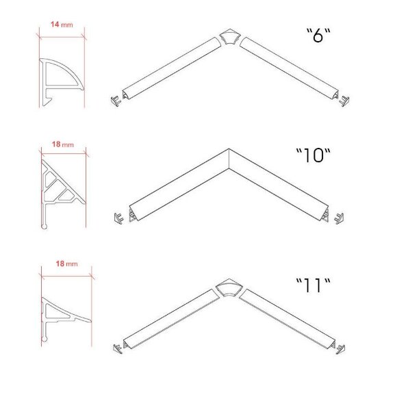 Универсальная декоративная планка "11" (18/1100 мм.) Универсальная декоративная планка "11" (18/1100 мм.)