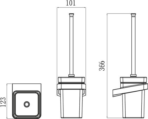 Держатель для туалетной щётки TD 410.00