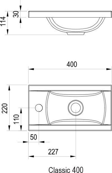 Умывальник Ravak Classic 400