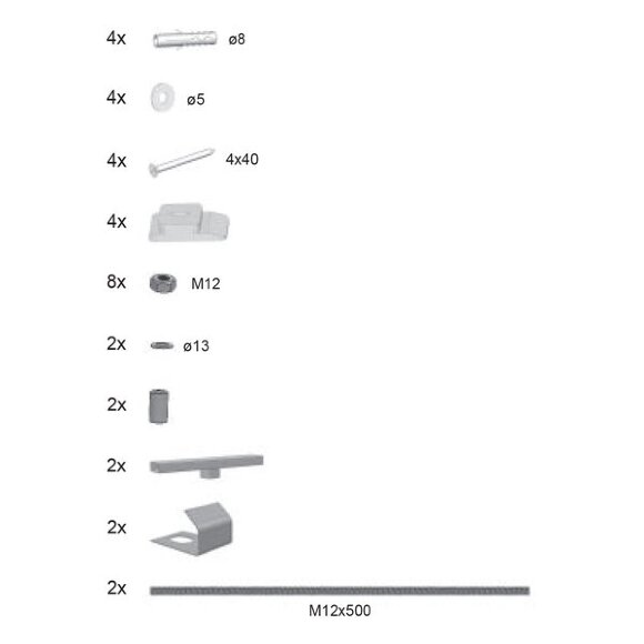 Крепление панели Ravak универсальное