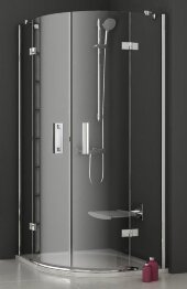 Душевой уголок полукруглый Ravak SmartLine SMSKK4-80 хром+транспарент Душевой уголок полукруглый Ravak SmartLine SMSKK4-80 хром+транспарент