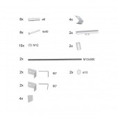 Крепление панели Ravak 10° , Be Happy II, Chrome L/R