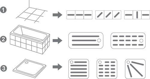 Противоскользящие самоклеящиеся наклейки SafeStep strip (лента)
