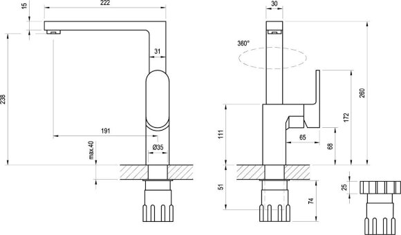 Смеситель для кухни Ravak Chrome CR 016.00