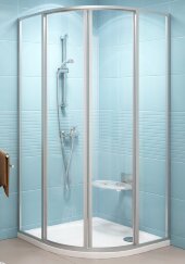 Душевой уголок полукруглый Ravak Supernova SKCP4-80 белый+транспарент