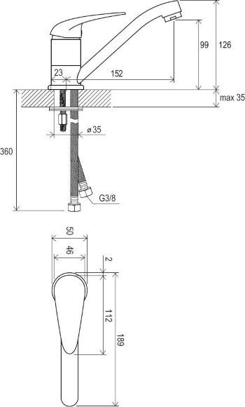 Смеситель для кухни Ravak Suzan SN 015.00