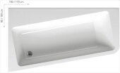 Акриловая ванна Ravak 10° 160x95 L
