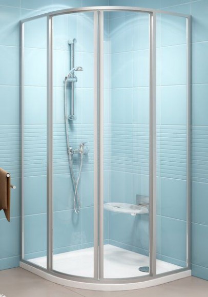 Душевой уголок полукруглый Ravak Supernova SKCP4-80 сатин+грейп