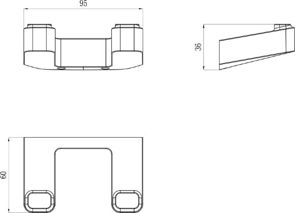 Крючок двойной TD 100.00
