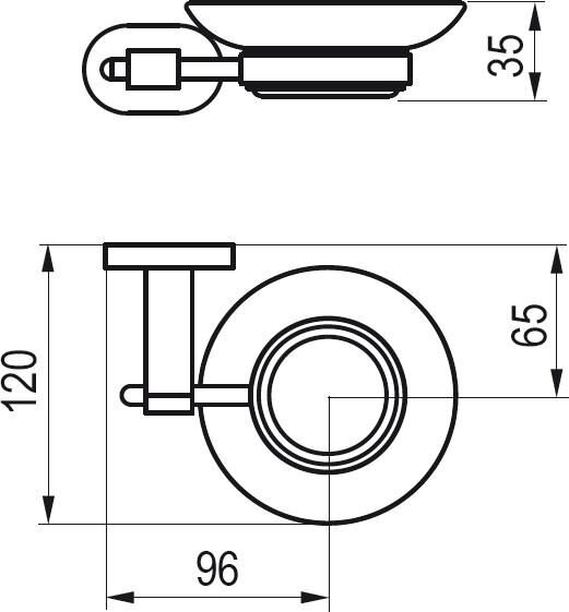 Держатель с мыльницей Chrome CR 200.00