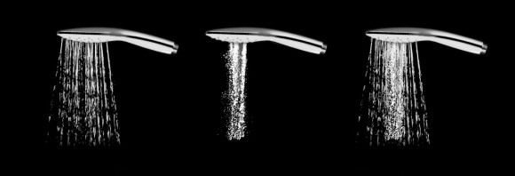 Душевая лейка Ravak Air 958.20, 3 функции - чёрный, 120 мм