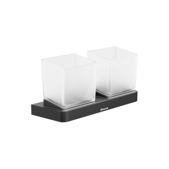 Держатель с двумя стаканами (стекло) TD 220.20