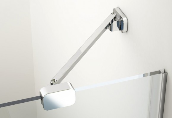 Душевой уголок полукруглый Ravak Brilliant BSKK3-100 хром+транспарент левый