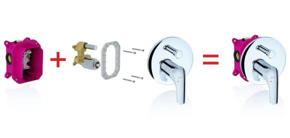 Смеситель скрытого монтажа Ravak Rosa RS 066.00 без переключателя