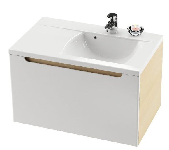 Тумба под умывальник Ravak SD 800 L Classic cтрипоникс/белый