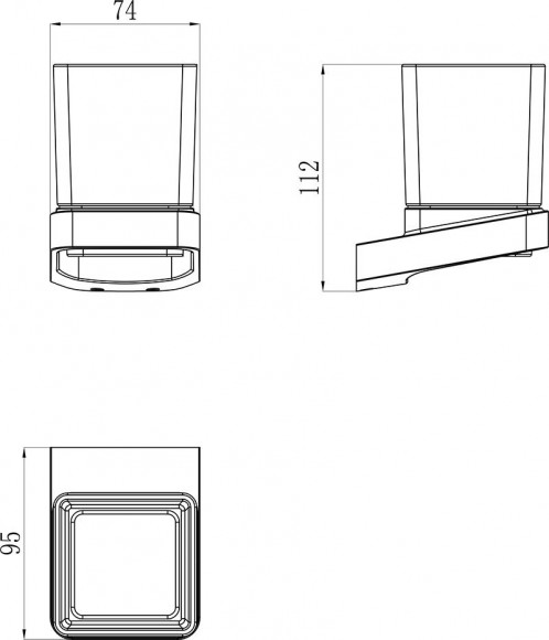 Держатель со стаканом TD 210.00