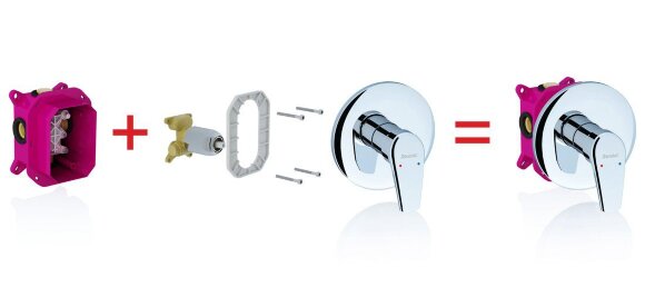 Смеситель скрытого монтажа Ravak Neo NO 066.00 без переключателя