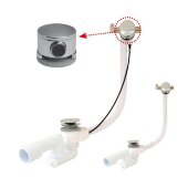 Сточный комплект для ванн с заполнением и переливом "Клик-Клак" 600 мм