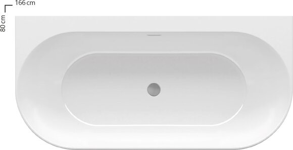 Акриловая ванна Ravak Freedom W 166х80