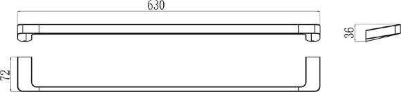 Полотенцедержатель 63 см TD 310.00