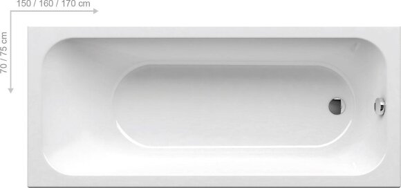 Акриловая ванна Ravak Chrome 160x70