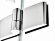Душевая дверь Ravak Smartline SMSD2-110 тип-B хром+транспарент левая