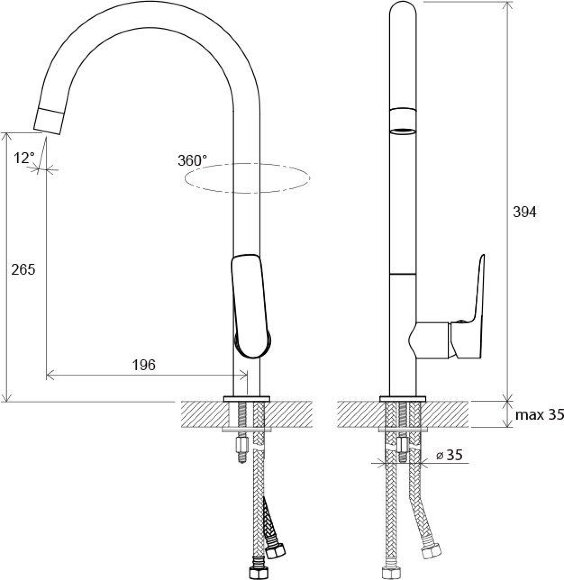 Смеситель для кухни Ravak Classic CL 016.00 Смеситель для кухни Ravak Classic CL 016.00