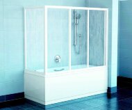 Неподвижная стенка Ravak APSV-75 белая+транспарент