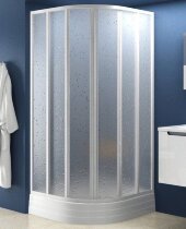 Душевой уголок полукруглый Ravak Supernova SKKP6-90 белый+перл Душевой уголок полукруглый Ravak Supernova SKKP6-90 белый+перл