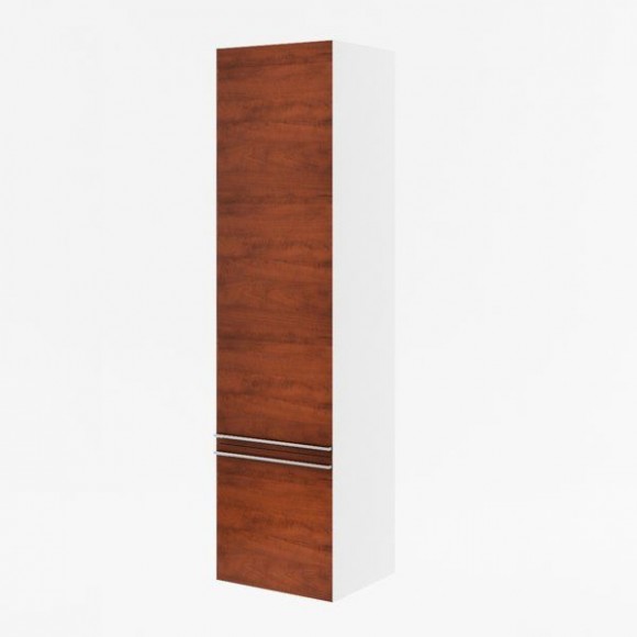 Пенал боковой Ravak Clear SB 400 белый/вишня левый